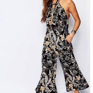 Free People Twisted Halter Jumpsuit